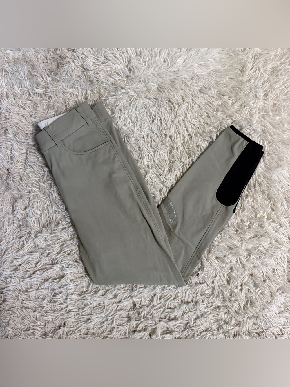 Women’s Size 24R Tan Harcour Knee Patch Horseback Riding Breeches. Good Cond.